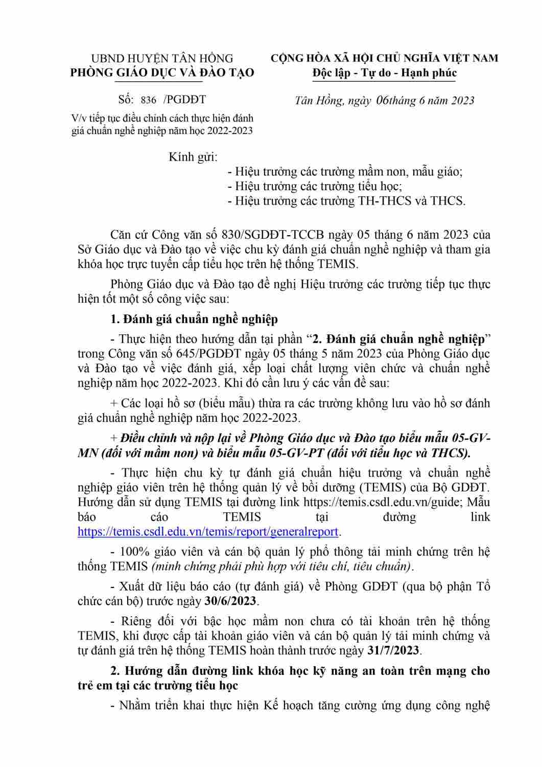 Copy of (23) CV TIEP THU DIEU CHINH DG CHUAN NN 2023-1